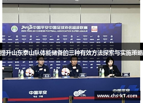 提升山东泰山队体能储备的三种有效方法探索与实施策略